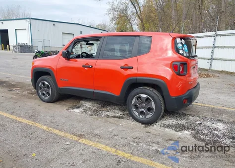 2015 Jeep Renegade Sport from USA, damaged, VIN ZACCJBAT3FPC30455